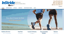 Desktop Screenshot of piedmontfootclinic.com